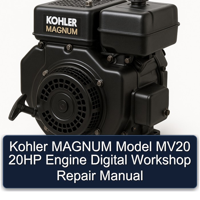 Kohler Magnum Models Model MV20 20HP Engine Digital Service Repair Workshop Manual PDF
