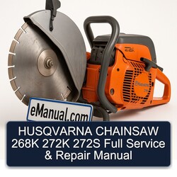 Husqvarna Chainsaw 268K 272K 272S Service Repair Workshop Manual PDF