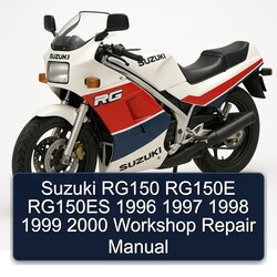 1996-2000 Suzuki RG Series RG150 RG150E RG150ES Service Repair Workshop Manual PDF