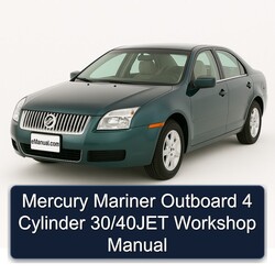 Mercury Mariner Outboard 4 Cylinder 30/40jet Service Repair Workshop Manual PDF