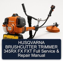 Husqvarna Brushcutter Trimmer 345RX FX FXT Service Repair Workshop Manual PDF