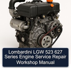 Lombardini LGW 523 627 Series Engine Service Repair Workshop Manual PDF