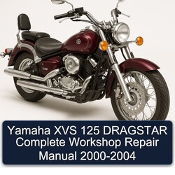 2000-2004 Yamaha XVS Models 125 Dragstar Service Repair Workshop Manual PDF