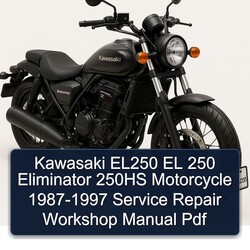 1987-1997 Kawasaki Eliminator EL250 EL 250 250HS Motorcycle Service Repair Workshop Manual PDF