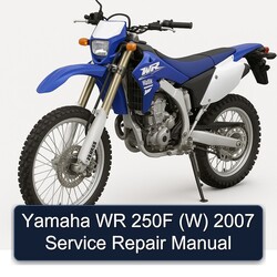 Yamaha WR 250F (W) 2007 Manual de servicio y reparación 