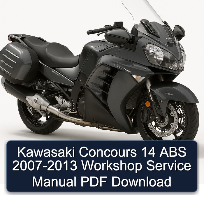 2007-2013 Kawasaki Concours Models 14 ABS Service Repair Workshop Manual PDF