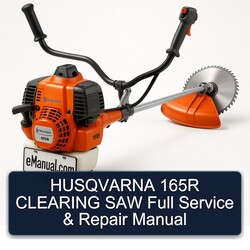 Husqvarna 165R Clearing SAW Service Repair Workshop Manual PDF