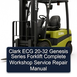 Clark ECG Genesis Series Forklift 20 32 Service Repair Workshop Manual PDF