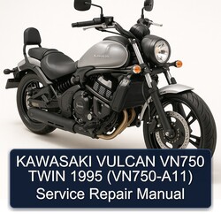 1995 Kawasaki Vulcan VN750 Twin (VN750-A11) Service Repair Workshop Manual PDF