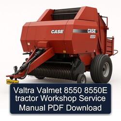 Valtra Valmet 8550 8550E Tractor Service Repair Workshop Manual PDF