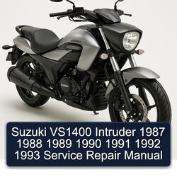 1987-1993 Suzuki Intruder VS1400 Service Repair Workshop Manual PDF