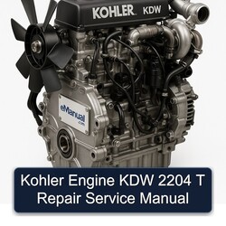 Kohler KDW Models Engine 2204 T Service Repair Workshop Manual PDF