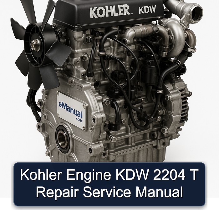 Kohler KDW Models Engine 2204 T Service Repair Workshop Manual PDF