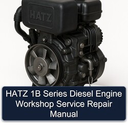 Hatz 1B Series Diesel Engine Service Repair Workshop Manual PDF