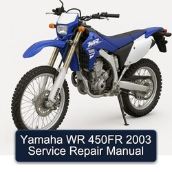 2003 Yamaha WR Models 450FR Service Repair Workshop Manual PDF