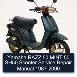 1987-2000 Yamaha Razz 50 Mint SH50 Scooter Service Repair Workshop Manual PDF
