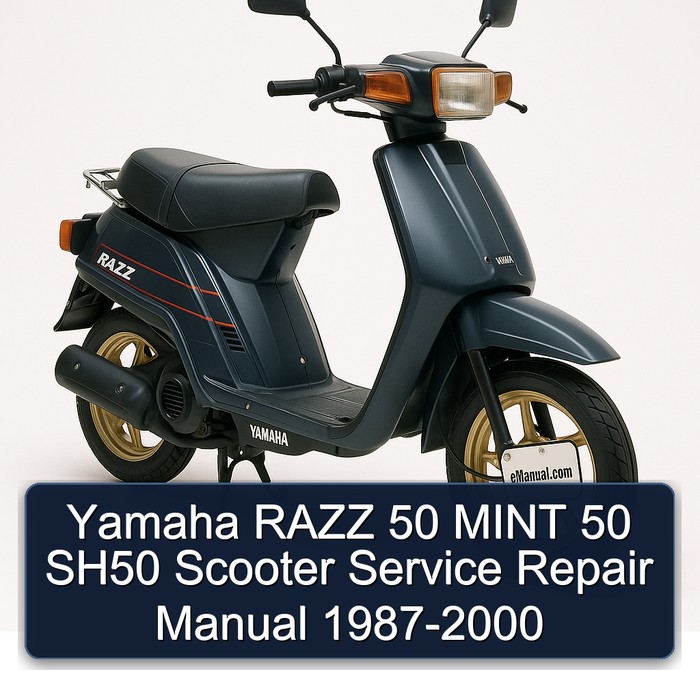 1987-2000 Yamaha Razz 50 Mint SH50 Scooter Service Repair Workshop Manual PDF