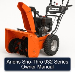 Ariens SNO-THRO 932 Series Owner Owner's Manual PDF