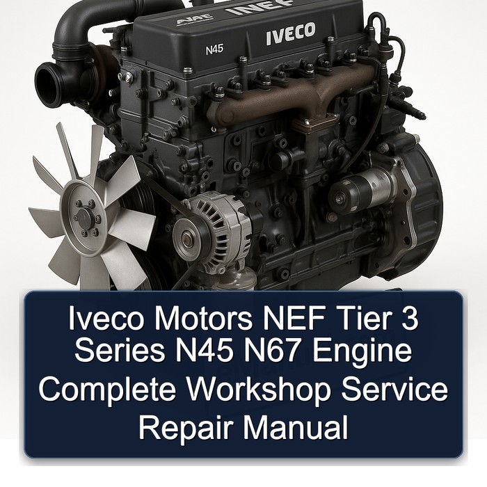 Iveco Motors NEF Tier 3 Series N45 N67 Engine Service Repair Workshop Manual PDF