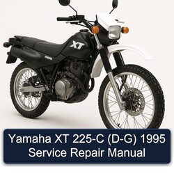1995 Yamaha XT Models 225-C (D-G) Service Repair Workshop Manual PDF