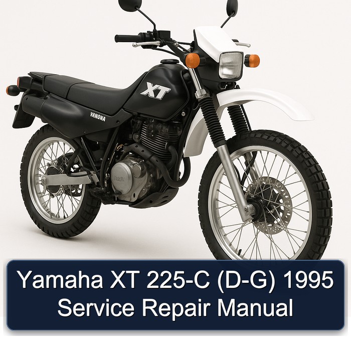 1995 Yamaha XT Models 225-C (D-G) Service Repair Workshop Manual PDF
