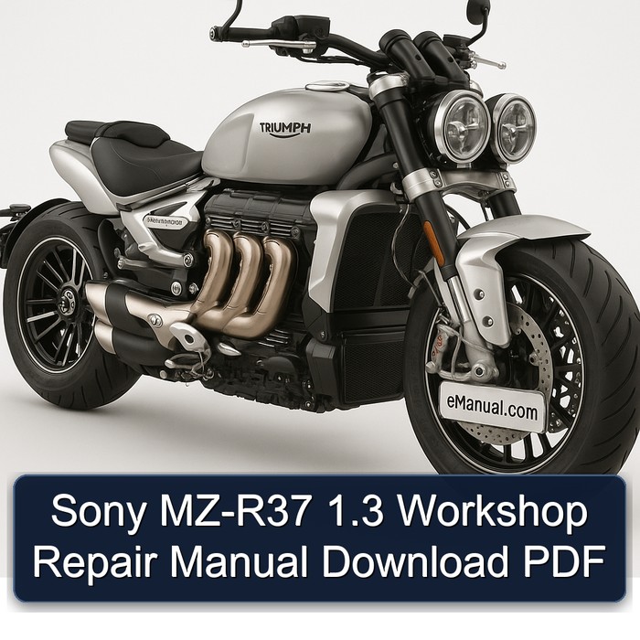 Triumph Rocket 3 Sony MZ-R37 1.3 Service Repair Workshop Manual PDF
