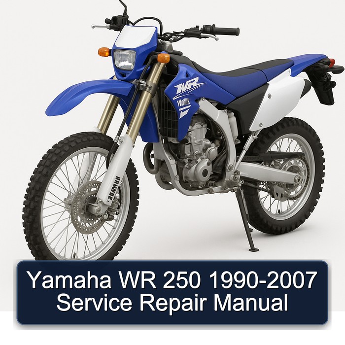 1990-2007 Yamaha WR Models 250 Service Repair Workshop Manual PDF