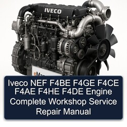 Iveco NEF F4BE F4GE F4CE F4AE F4HE F4DE Engine Service Repair Workshop Manual PDF