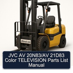 JVC AV 20n83/av 21d83 Color Television Parts Catalog PDF