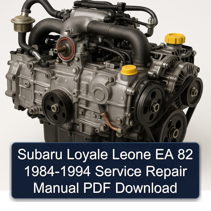 1984-1994 Subaru EA Series Loyale Leone 82 Service Repair Workshop Manual PDF