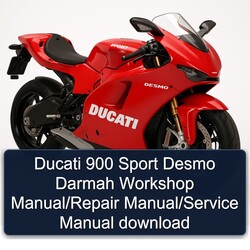 Ducati Desmo 900 Sport Darmah Service Repair Workshop Manual PDF
