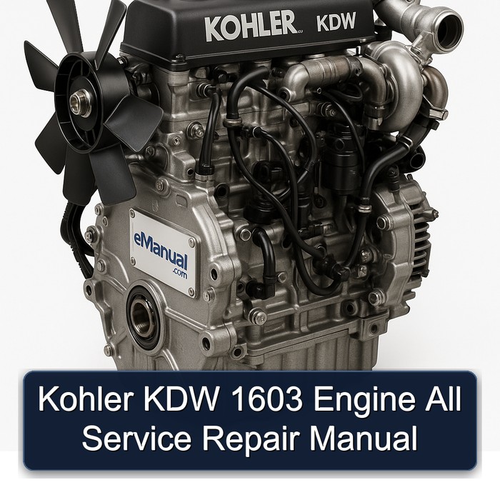 Kohler KDW Models 1603 Engine All Service Repair Workshop Manual PDF