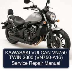 2000 Kawasaki Vulcan VN750 Twin (VN750-A16) Service Repair Workshop Manual PDF