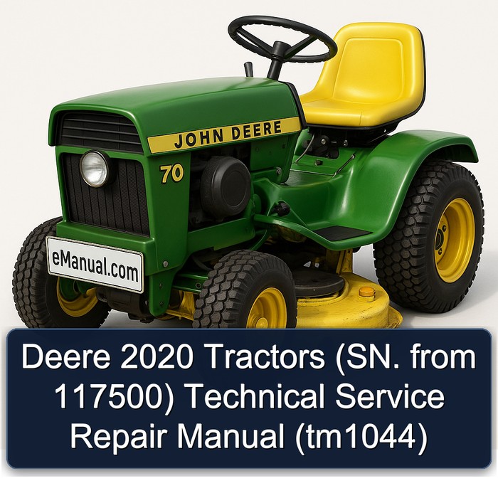 2020 Deere (sn. From 117500) (TM1044) Service Repair Workshop Manual PDF