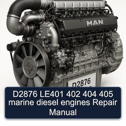 MAN D2876 LE401 402 404 405 Marine Diesel Engines Service Repair Workshop Manual PDF