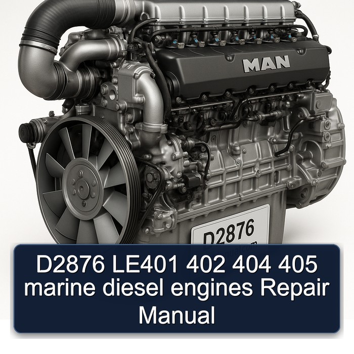 MAN D2876 LE401 402 404 405 Marine Diesel Engines Service Repair Workshop Manual PDF