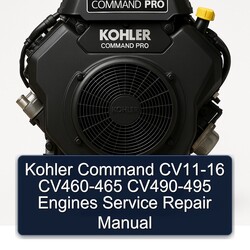 Kohler Command CV11-16, CV460-465, CV490-495 Motoren: Service- und Reparaturhandbuch