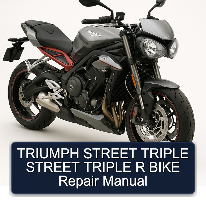 Triumph Street Triple R Bike Service Repair Workshop Manual PDF