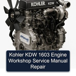 Kohler KDW Models 1603 Engine Service Repair Workshop Manual PDF
