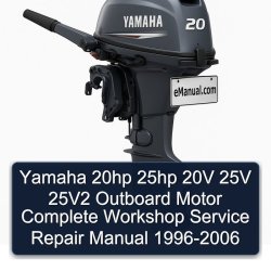 1996-2006 Yamaha 20HP 25HP 20V 25V 25v2 Outboard Motor Service Repair Workshop Manual PDF