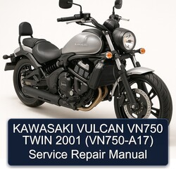 2001 Kawasaki Vulcan VN750 Twin (VN750-A17) Service Repair Workshop Manual PDF