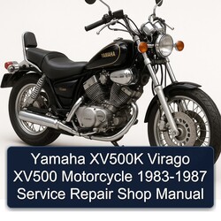 1983-1987 Yamaha Virago XV500K XV500 Motorcycle - Shop Service Repair Workshop Manual PDF