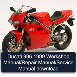 1999 Ducati 996 Service Repair Workshop Manual PDF