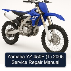2005 Yamaha YZ Models 450F (T) Service Repair Workshop Manual PDF