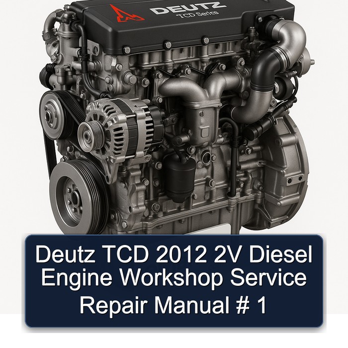 2012 Deutz TCD 2V Diesel Engine Service Repair Workshop Manual PDF