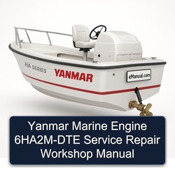 Yanmar Marine Engine 6HA2M-DTE Service Repair Workshop Manual PDF