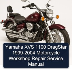 1999-2004 Yamaha XVS Models 1100 Dragstar - Motorcycle Service Repair Workshop Manual PDF