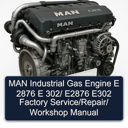 MAN E2876 Industrial Gas Engine E 2876 302/ E302 / Service Repair Workshop Manual PDF