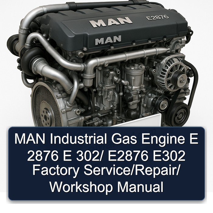 MAN E2876 Industrial Gas Engine E 2876 302/ E302 / Service Repair Workshop Manual PDF