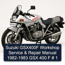 1982-1983 Suzuki GSX Series GSX400F - 400 F Service Repair Workshop Manual PDF